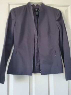 I N C International Concepts Gray Jacket Blazer Business Casual Size 2 Excellent